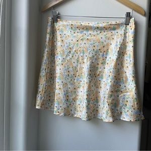 Princess Polly Mini Floral Satin Skirt